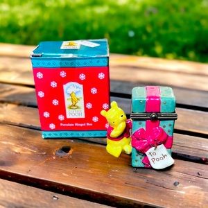 Vintage Classic Pooh Ceramic Hinged Box